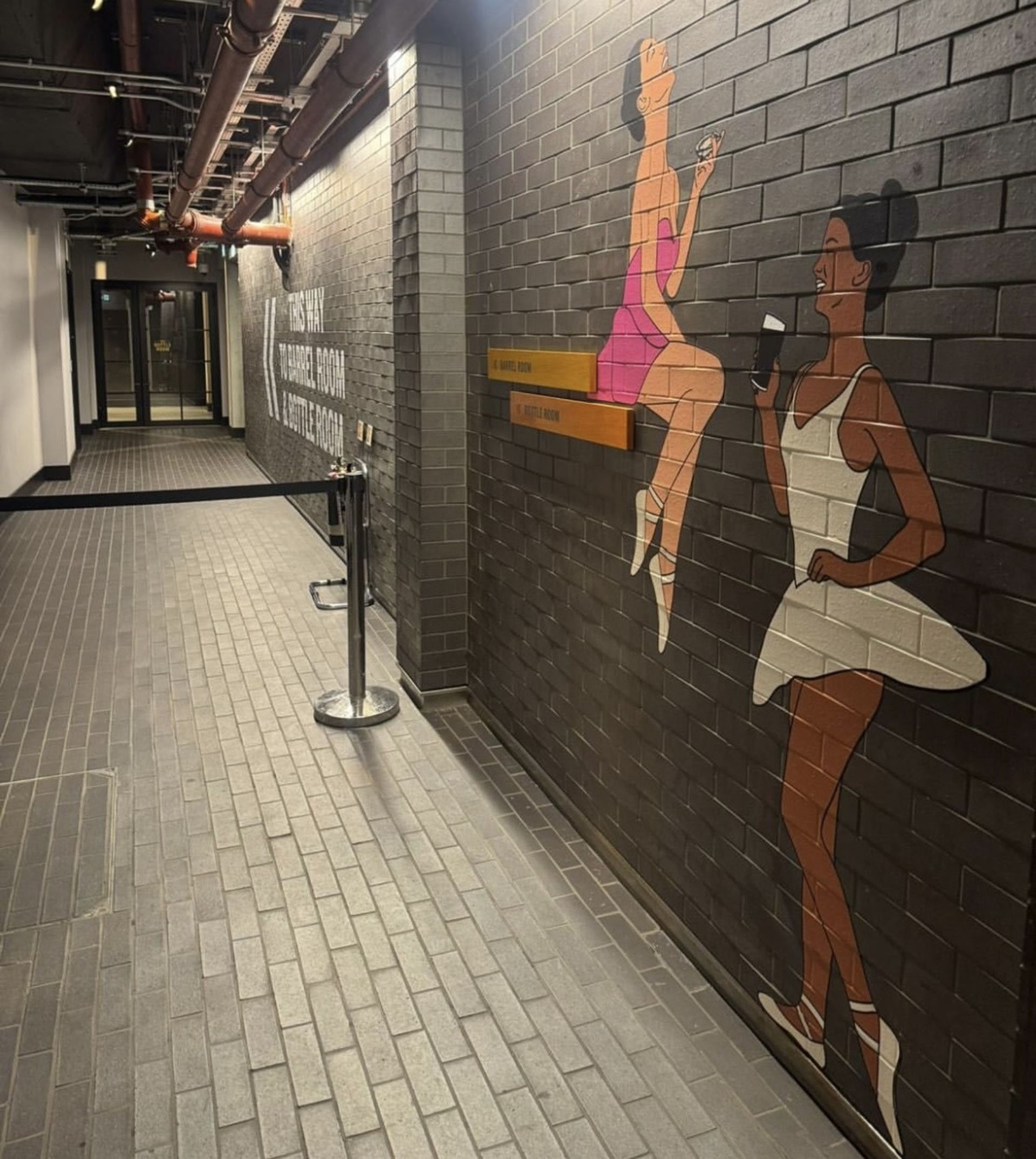 Staffs blue quarry tiles at Guinness Open Gate Brewery